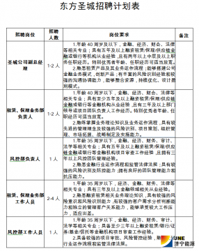 开云线上平台(集团)官方网站  东方圣城租赁有限公司招聘简章